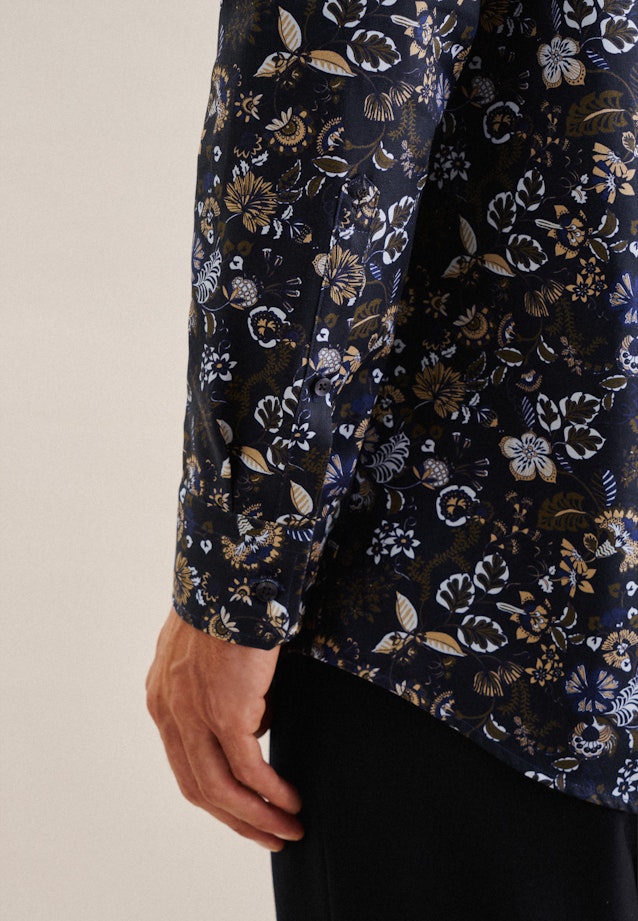 Comfort Chemise d'affaires Imprimé in Bleu Foncé |  Seidensticker Onlineshop