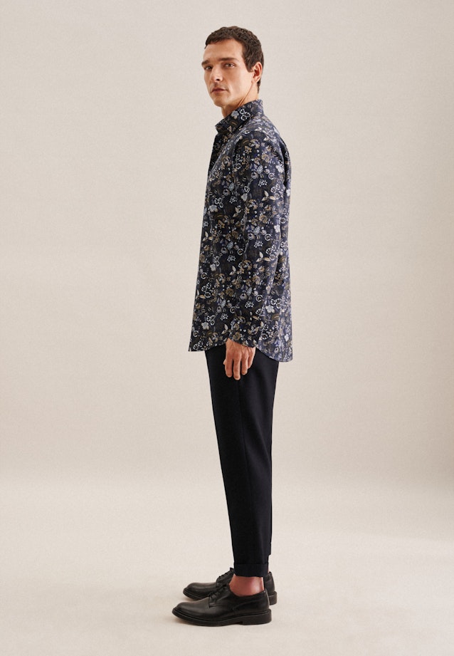 Comfort Chemise d'affaires Imprimé in Bleu Foncé |  Seidensticker Onlineshop