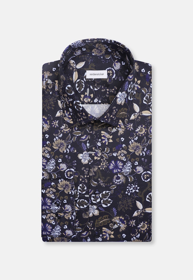 Comfort Chemise d'affaires Imprimé in Bleu Foncé |  Seidensticker Onlineshop