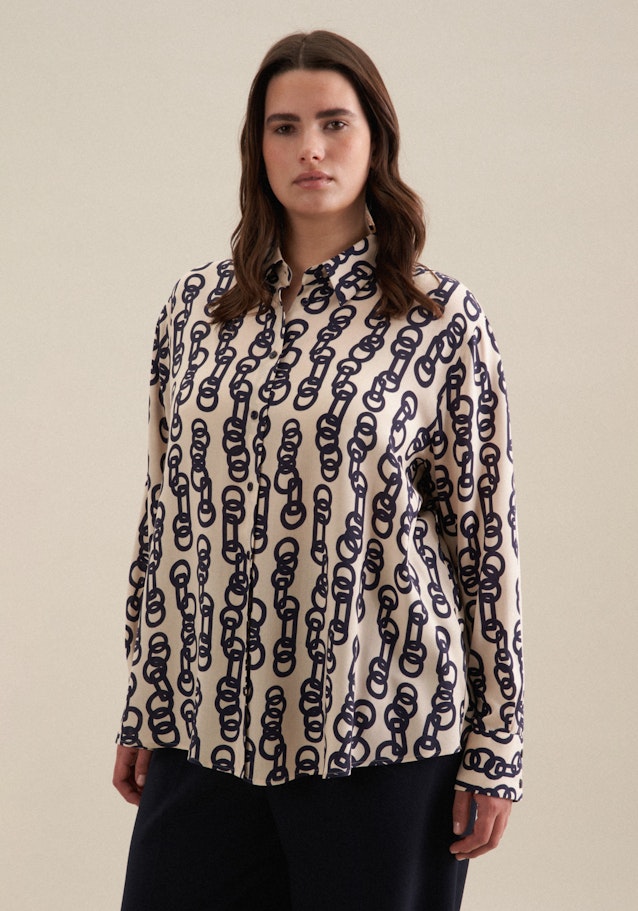 Grande taille Collar Shirt Blouse in Ecru | Seidensticker Onlineshop