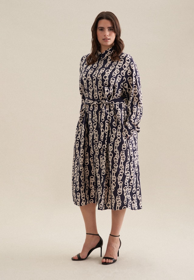 Grande taille Collar Dress in Dark Blue |  Seidensticker Onlineshop