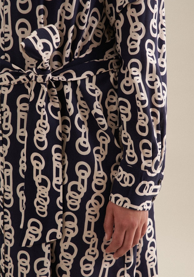 Curvy Robe Regular Manche Longue in Bleu Foncé |  Seidensticker Onlineshop