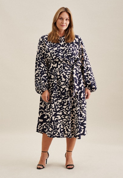 Kleid Animal in Dunkelblau |  Seidensticker Onlineshop