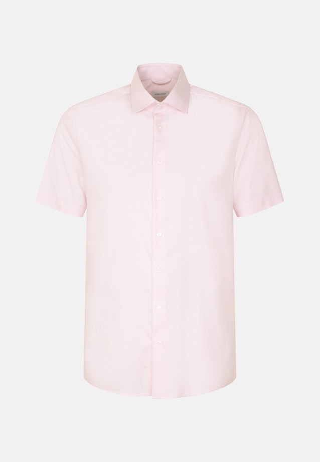 Non-iron Structure Short sleeve Business Shirt in Shaped with Kent-Collar in Pink |  Seidensticker Onlineshop