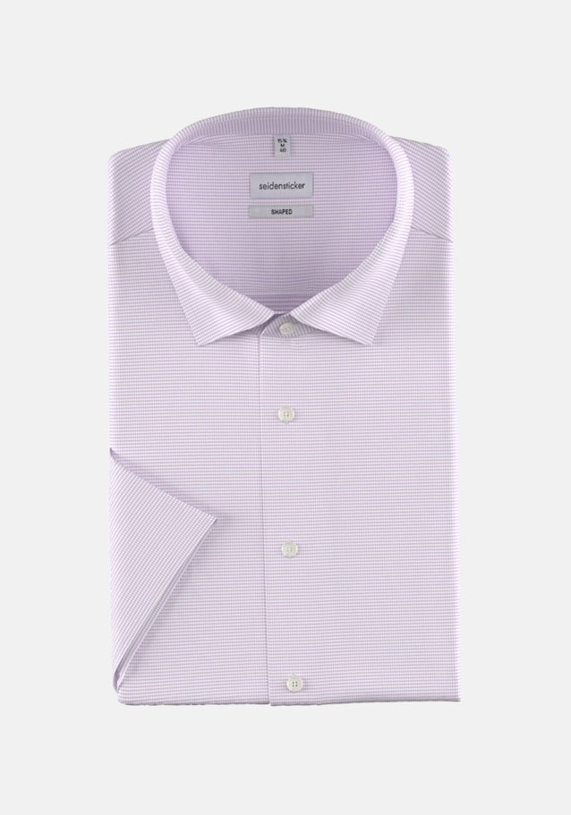 Non-iron Structure Business Shirt in Shaped with Kent-Collar in Purple | Seidensticker Onlineshop