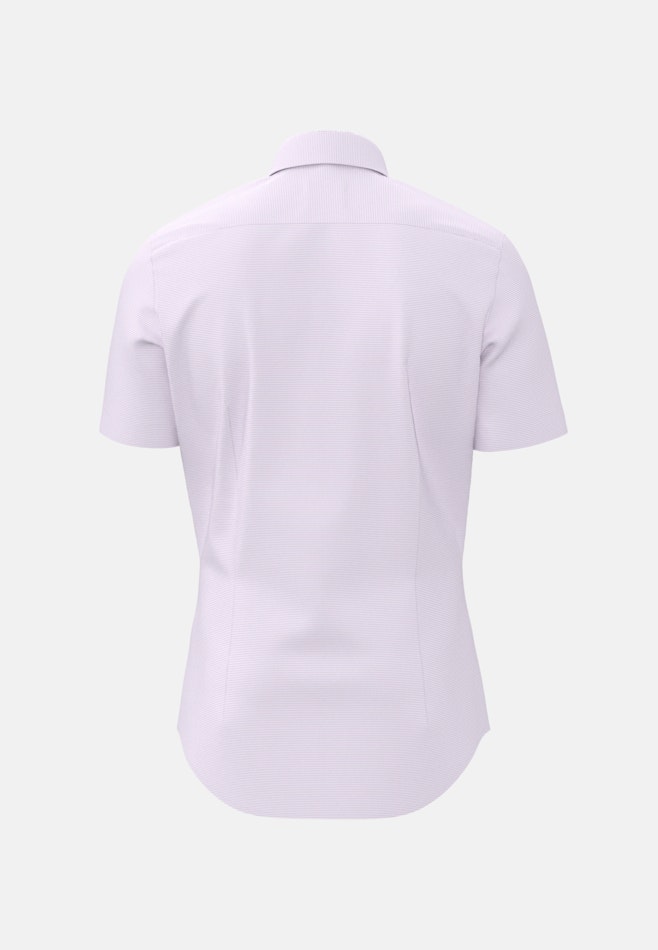 Non-iron Structure Short sleeve Business Shirt in Shaped with Kent-Collar in Purple | Seidensticker online shop