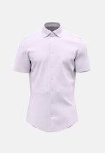 Non-iron Structure Short sleeve Business Shirt in Shaped with Kent-Collar in Purple |  Seidensticker Onlineshop