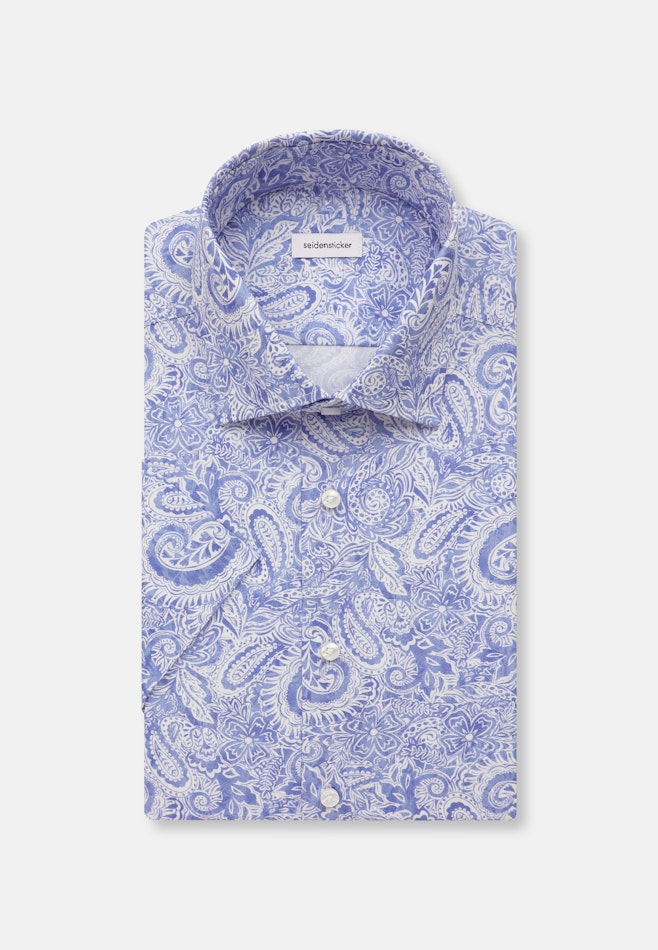 Regular Business Hemd Paisley in Hellblau | Seidensticker Onlineshop