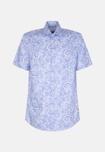 Poplin Short sleeve Business Shirt in Regular with Kent-Collar in Light Blue |  Seidensticker Onlineshop