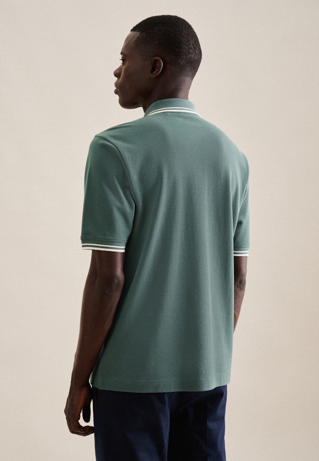 Kraag T-Shirt in Groen |  Seidensticker Onlineshop