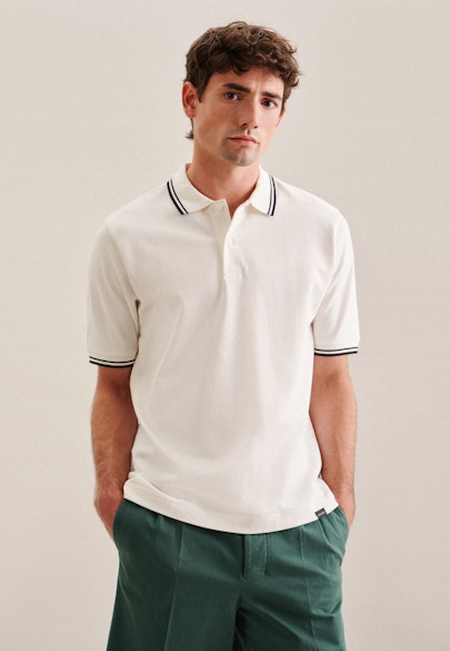 T-Shirt Streifen platziert in Ecru |  Seidensticker Onlineshop