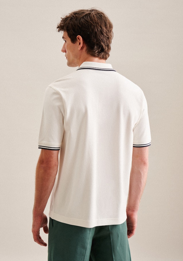 Kragen T-Shirt Regular in Ecru | Seidensticker Onlineshop