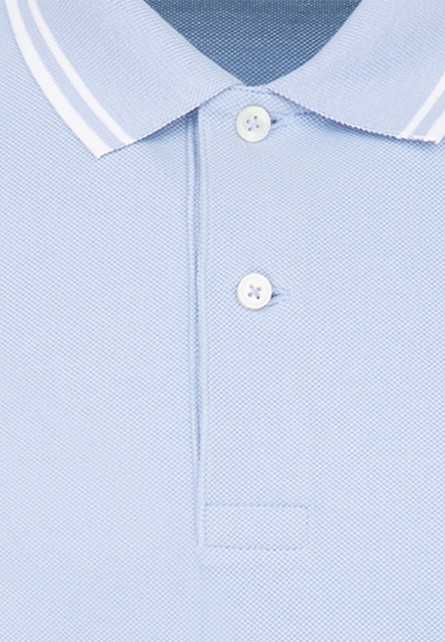 Collar T-Shirt in Light Blue |  Seidensticker Onlineshop