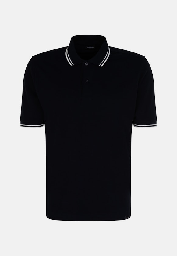 Kragen T-Shirt Regular in Dunkelblau |  Seidensticker Onlineshop