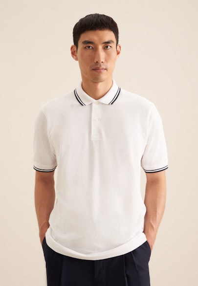 T-Shirt strips placed in White |  Seidensticker Onlineshop