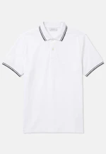 Regular Polo strips placed in White |  Seidensticker Onlineshop