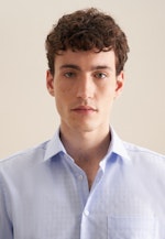 Regular Business Hemd Karo in Hellblau |  Seidensticker Onlineshop