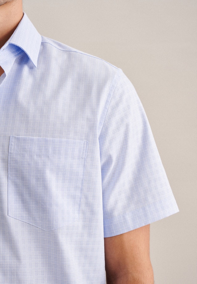 Regular Business Hemd Karo in Hellblau |  Seidensticker Onlineshop