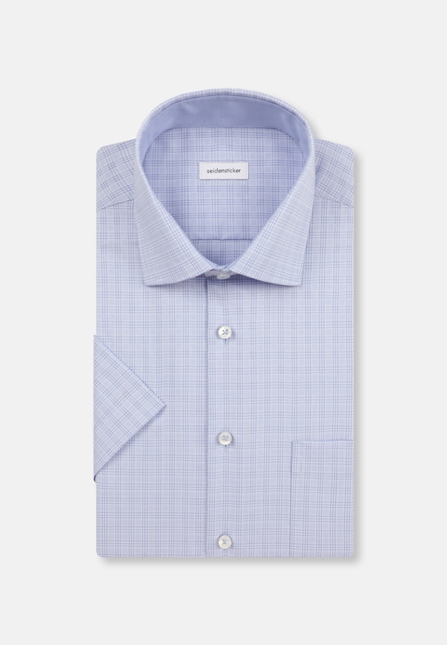 Regular Business Hemd Karo in Hellblau |  Seidensticker Onlineshop