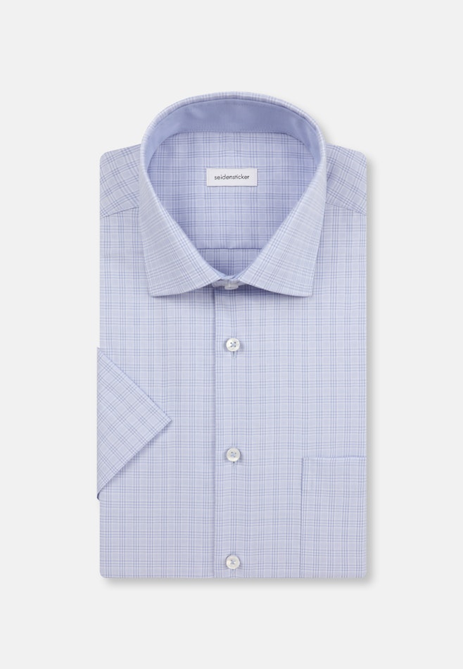 Regular Business Hemd Karo in Hellblau | Seidensticker Onlineshop