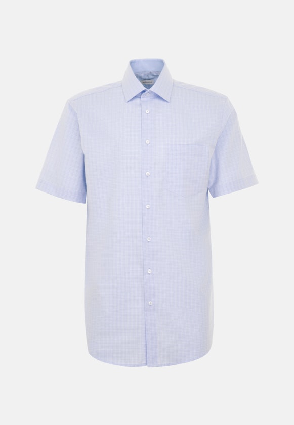 Regular Business Hemd Karo in Hellblau |  Seidensticker Onlineshop