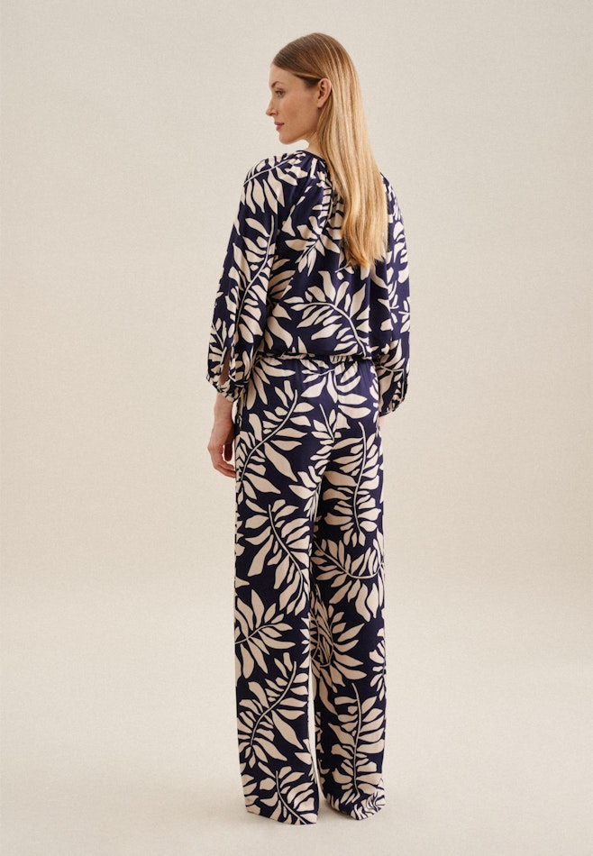 Regular Hose Blätter in Dunkelblau | Seidensticker Onlineshop