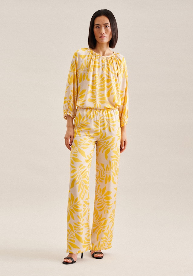 Regular Pantalons feuilles in Jaune | Seidensticker Onlineshop