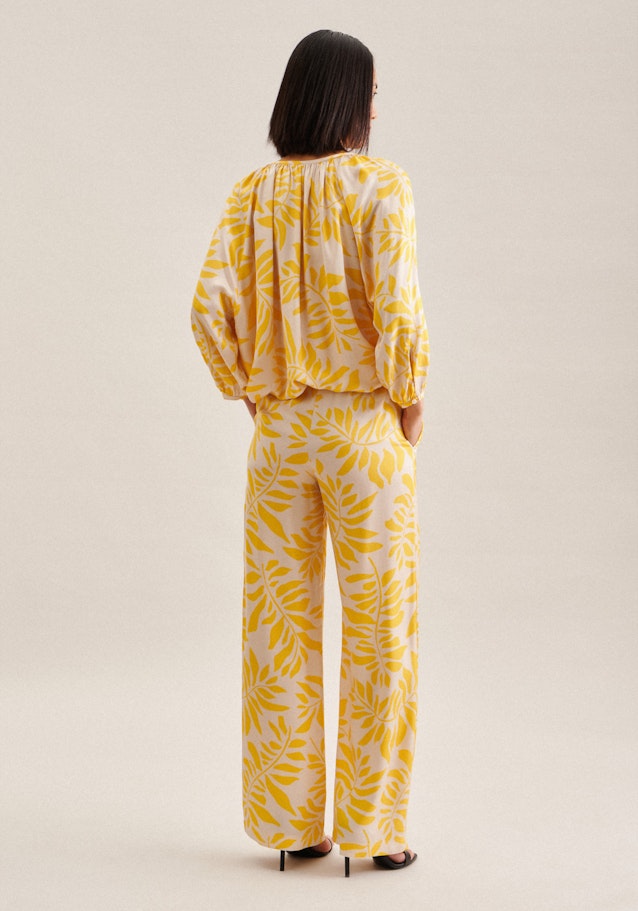 Regular Pantalons feuilles in Jaune | Seidensticker Onlineshop