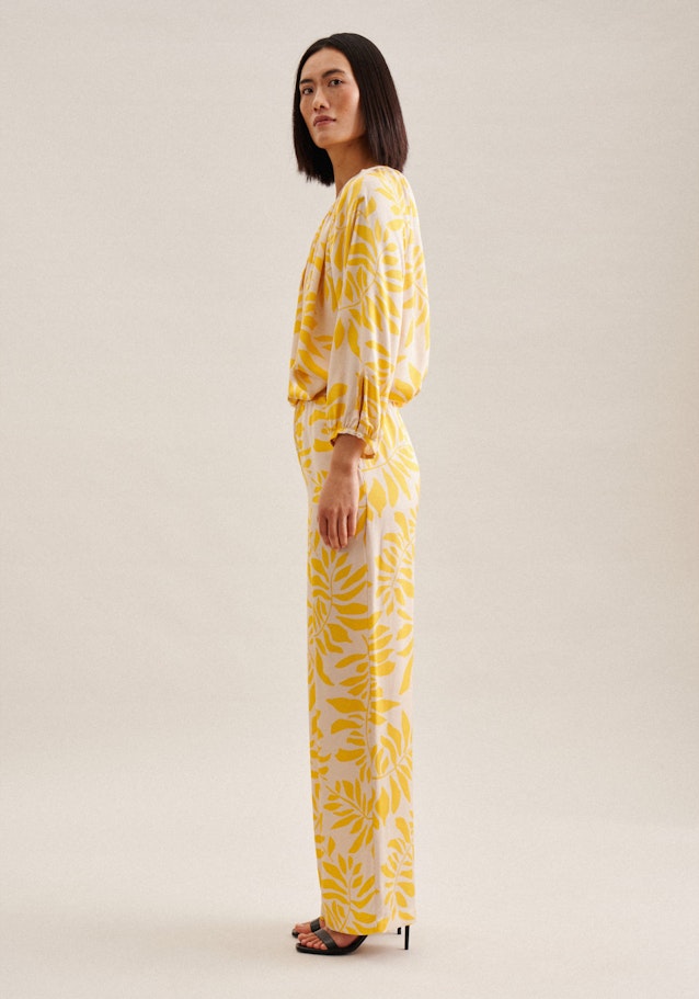 Regular Pantalons feuilles in Jaune | Seidensticker Onlineshop