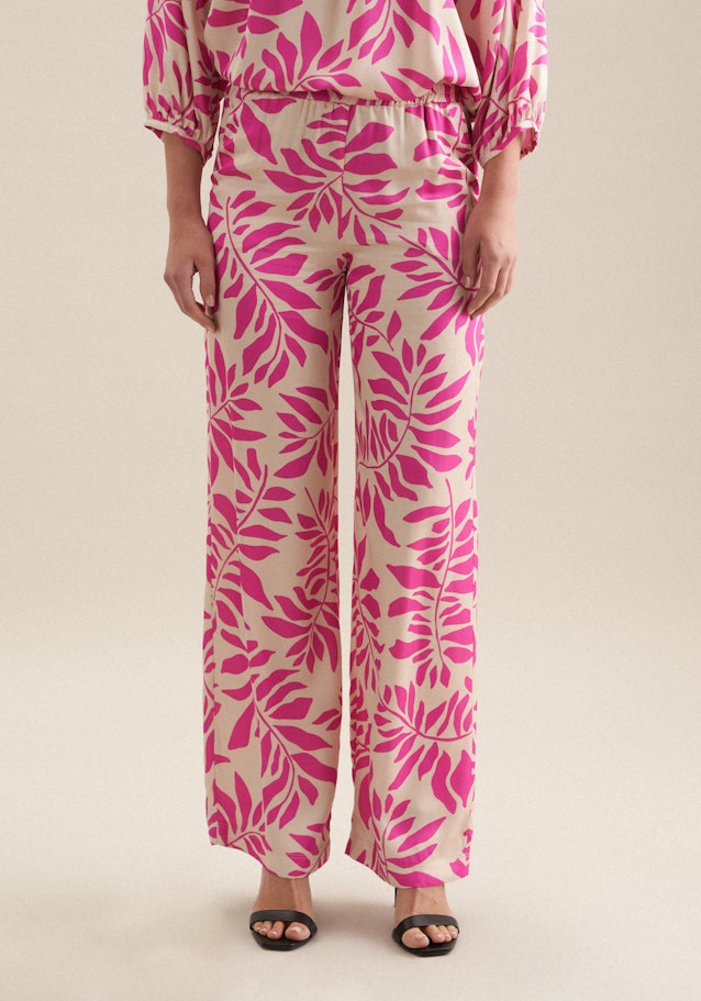 Regular Pantalons feuilles in Rose Fuchsia | Seidensticker Onlineshop