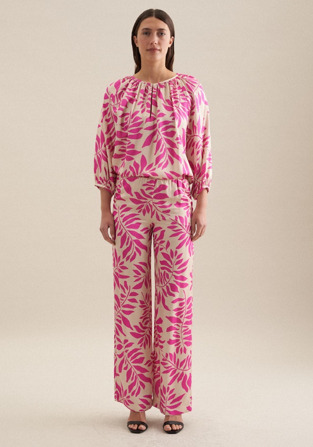 Regular Pantalons feuilles in Rose Fuchsia | Seidensticker Onlineshop