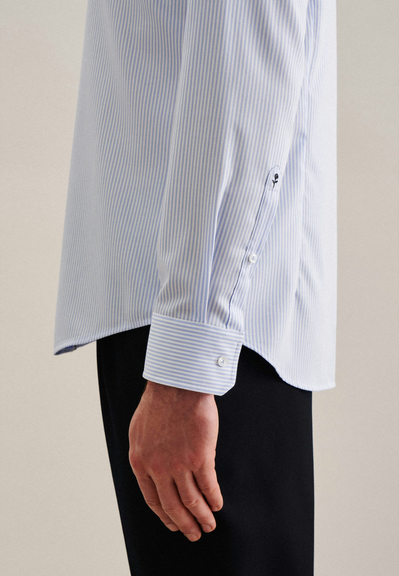 X-Slim Business shirt Stripes light blue | Seidensticker