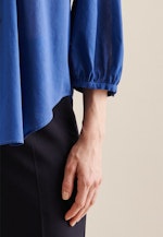 3/4-sleeve Voile Shirt Blouse in Medium Blue |  Seidensticker Onlineshop