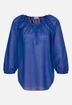 3/4-sleeve Voile Shirt Blouse in Medium Blue |  Seidensticker Onlineshop