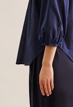 3/4-Arm Voile Shirtbluse in Dunkelblau |  Seidensticker Onlineshop