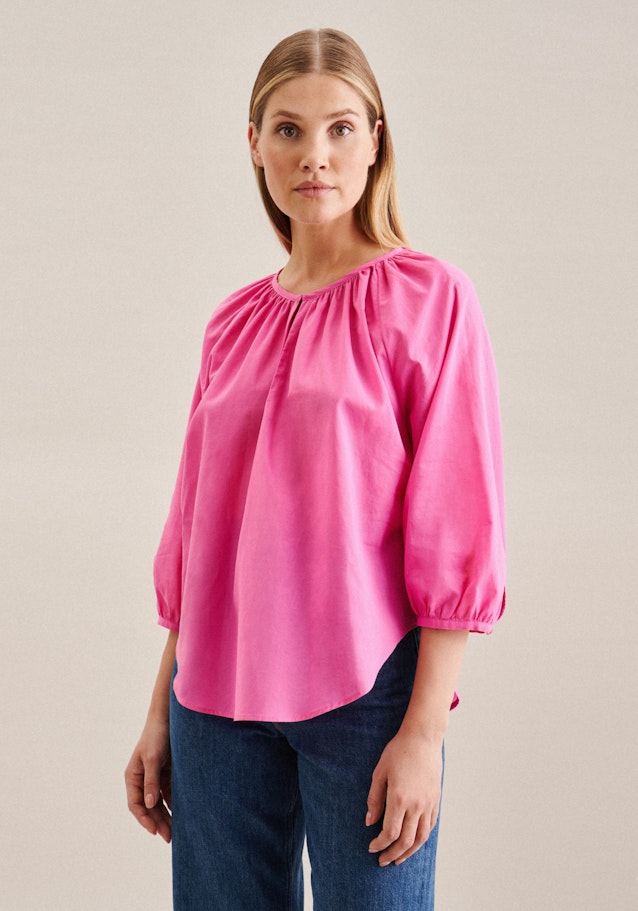 3/4-sleeve Voile Shirt Blouse in Pink | Seidensticker Onlineshop