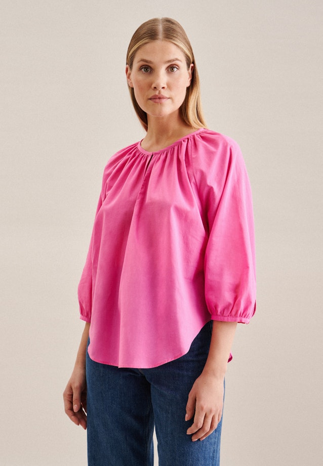 Rundhals Shirtbluse Regular in Rosa/Pink | Seidensticker Onlineshop