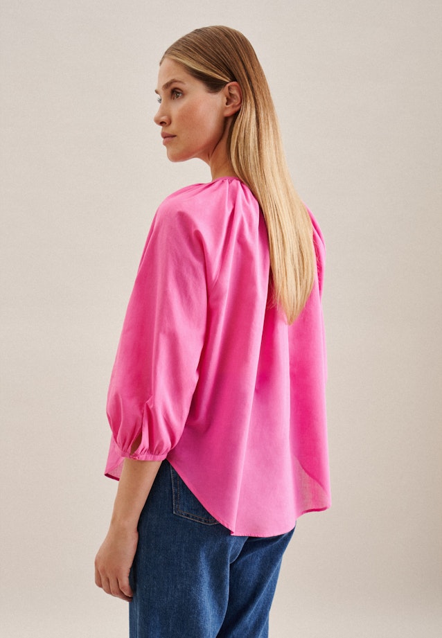 3/4-sleeve Voile Shirt Blouse in Pink | Seidensticker Onlineshop