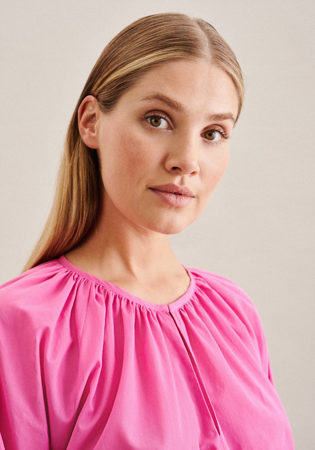 3/4-sleeve Voile Shirt Blouse in Pink |  Seidensticker Onlineshop