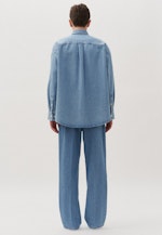 Unisex Hemd Oversized in Mittelblau |  Seidensticker Onlineshop