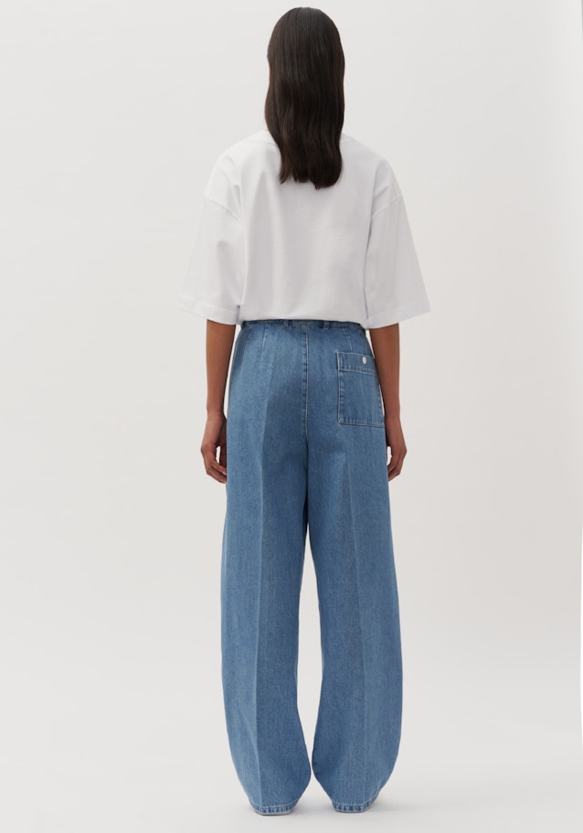 Unisex Pantalon À Pinces Oversized in Bleu Moyen |  Seidensticker Onlineshop
