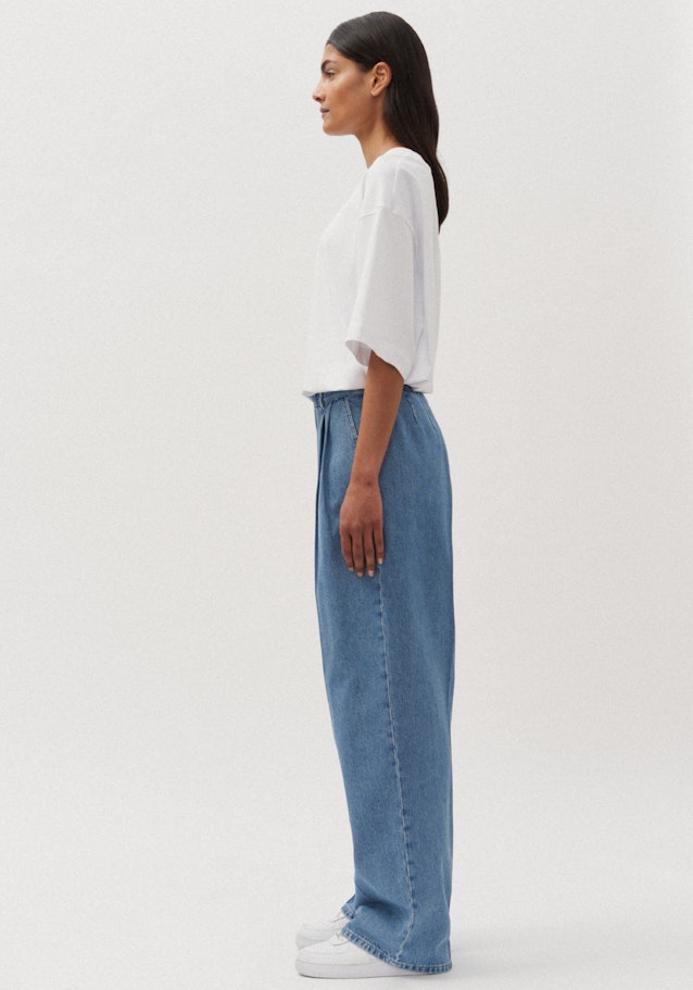 Unisex pleated trousers Oversized in Medium Blue |  Seidensticker Onlineshop
