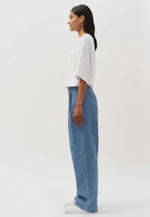 Oversized Unisex Bundfaltenhose Uni in Mittelblau |  Seidensticker Onlineshop