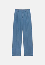 Oversized Unisex Bundfaltenhose Uni in Mittelblau |  Seidensticker Onlineshop