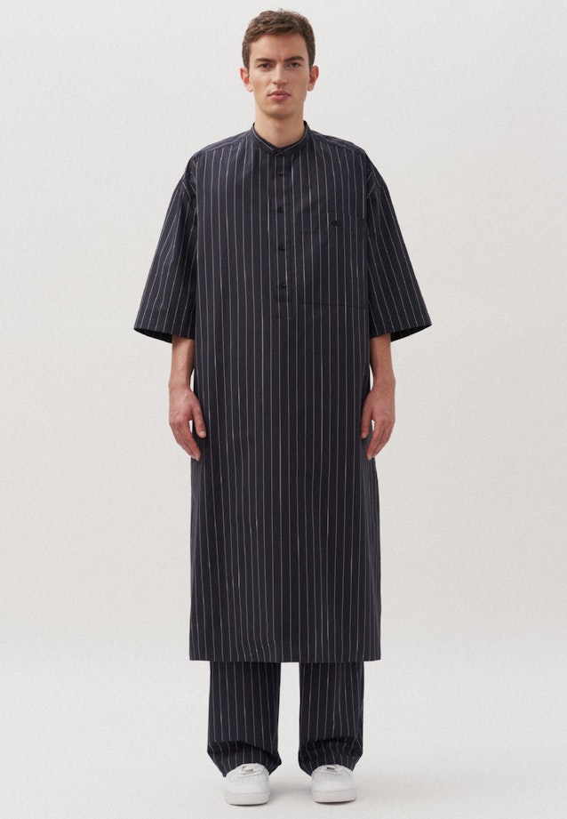 Oversized Unisex Kaftan A Rayures in Bleu Foncé |  Seidensticker Onlineshop