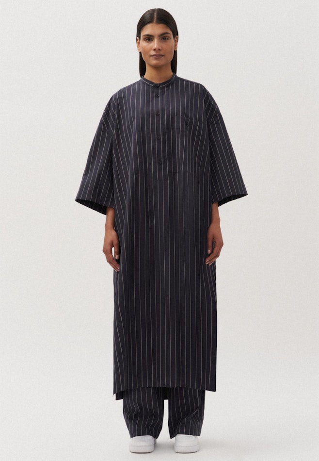 Oversized Unisex Kaftan Streifen in Dunkelblau | Seidensticker Onlineshop