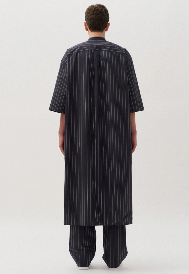 Oversized Unisex caftan rayures in Bleu Foncé |  Seidensticker Onlineshop