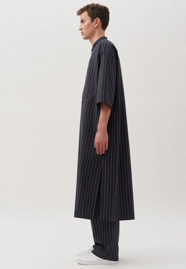 Oversized Unisex caftan rayures in Bleu Foncé |  Seidensticker Onlineshop