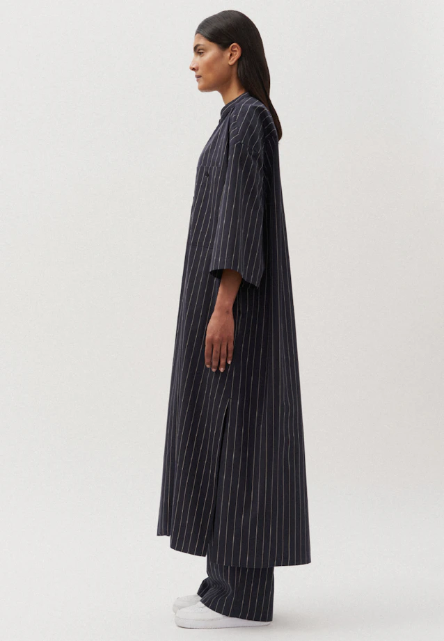 Oversized Unisex caftan rayures in Bleu Foncé |  Seidensticker Onlineshop