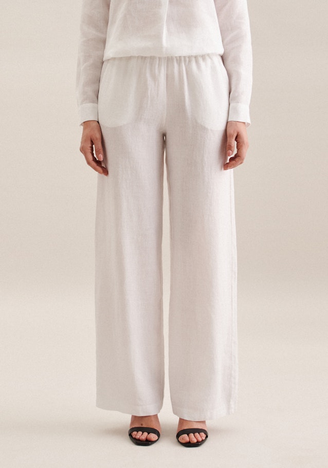 Pantalons Regular Manche Longue in Blanc |  Seidensticker Onlineshop